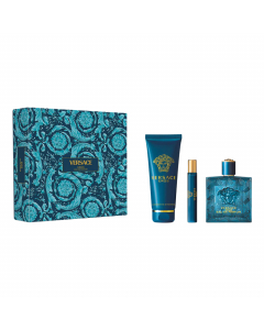 Versace Eros Eau de Parfum 100ml Spray 3 Pieces Set