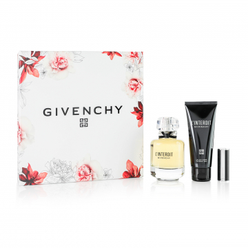 Givenchy L'Interdit Eau de Parfum 80ml Spray + 75ml B/L + Lipstick Set