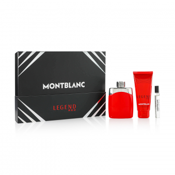 Mont Blanc Legend Red Eau De Parfum 100ml Spray 3 Ps Set